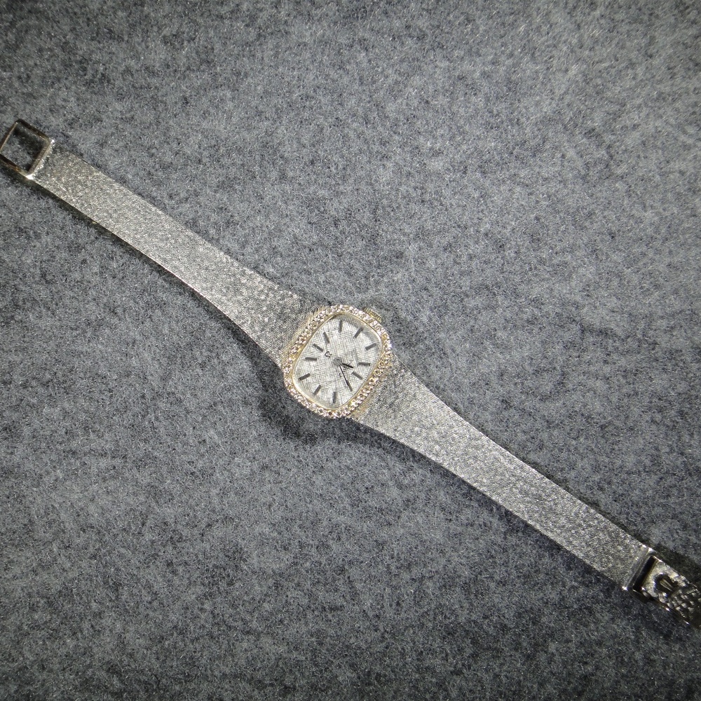 14k WG Diamond Omega Watch